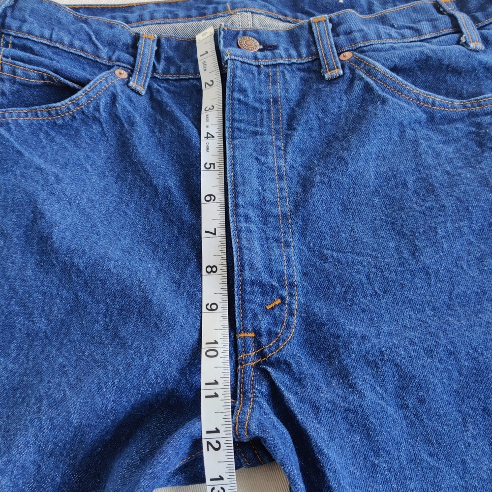 Vtg Levis 515-0693 Orange Tab Blue Jeans USA MADE Denim Pants Men's 35 x 30.5 - Picture 13 of 14